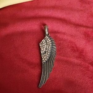 Elegant Copper Wing Pendant